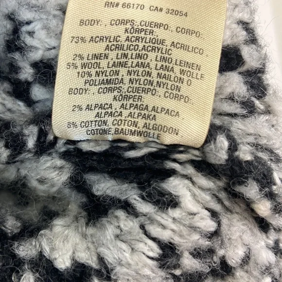 Anthropologie MOTH Solita Fair Isle Poncho Cowl Neck Sweater | Boho Nordic - Picture 7 of 13